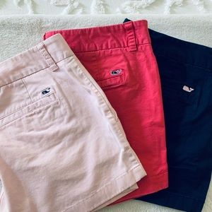 3 pairs of Vineyard Vines shorts